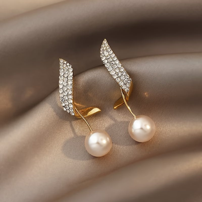 Aretes de Cristal de Perla Feder
