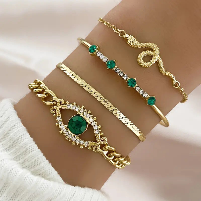 Colgante Oro Esmeralda Bracelet mit