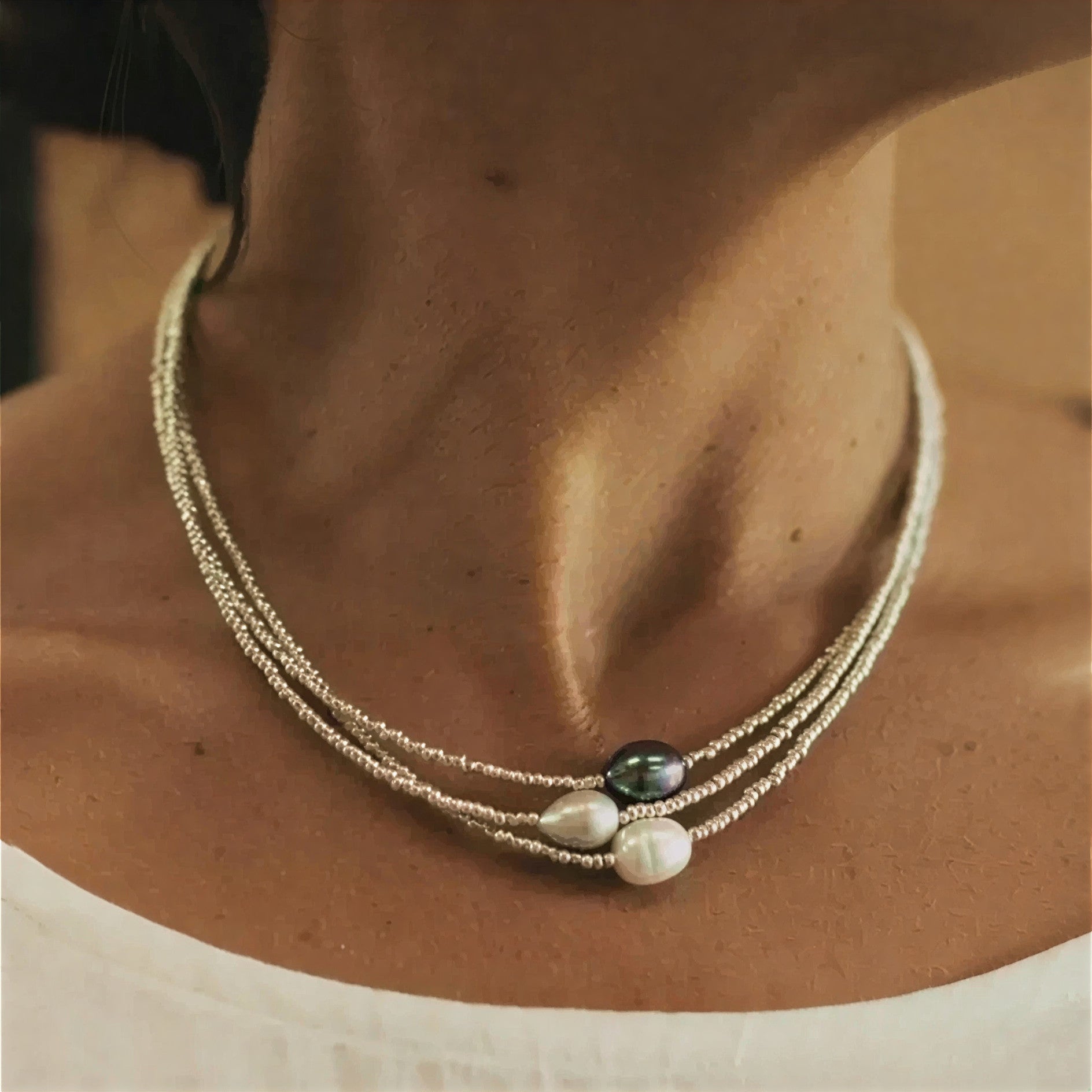 Collar en Capas de Perla Baroque