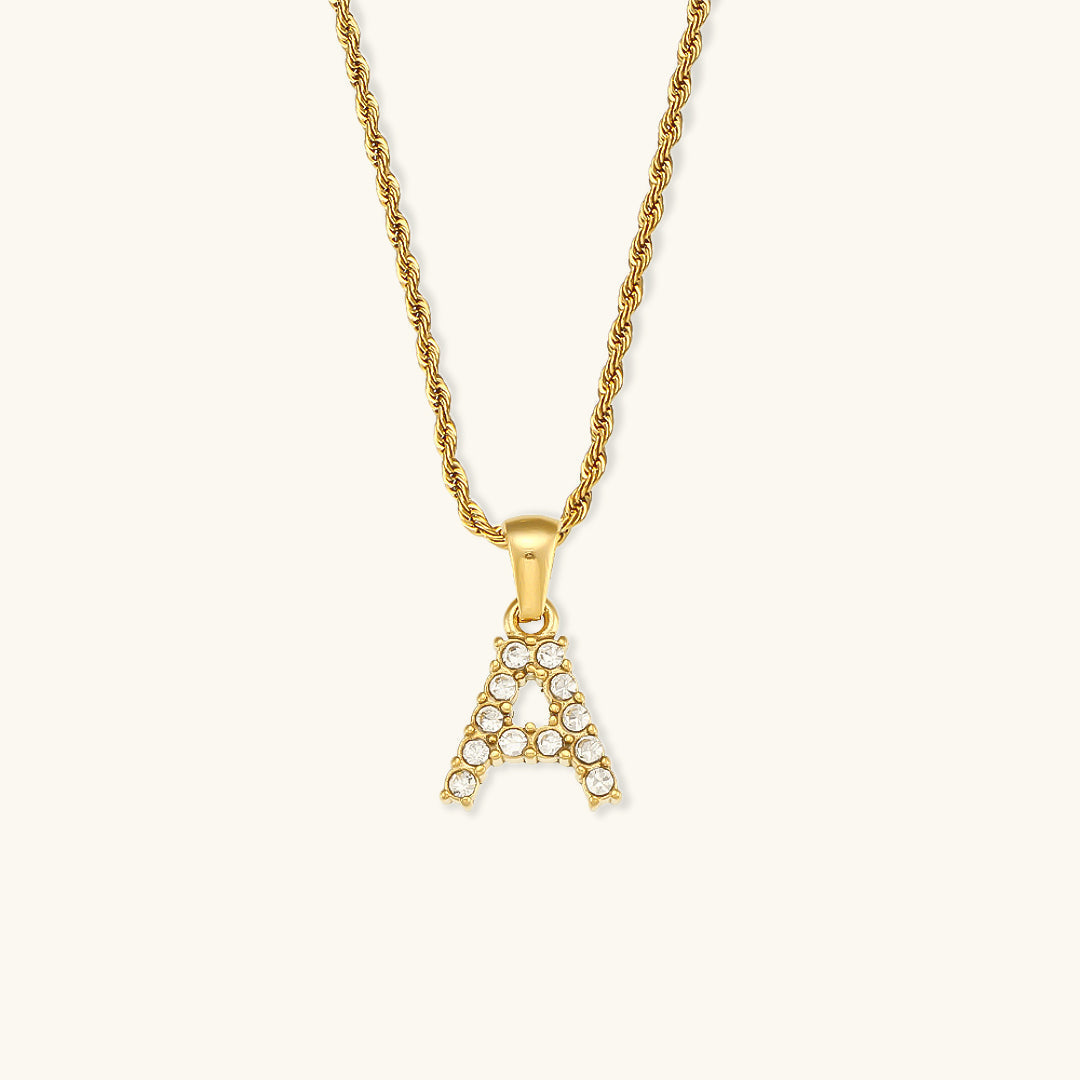Collar con Letra con Inicial Maeve Diamond