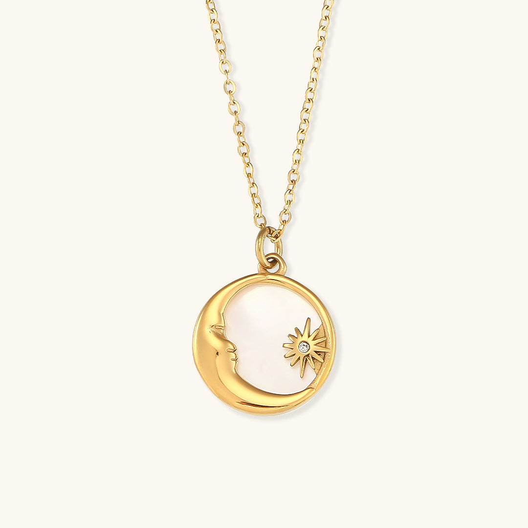Collar Oro Evangeline Lunar