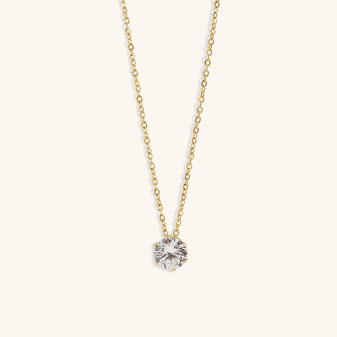 Collar Solitario Oro Kyla