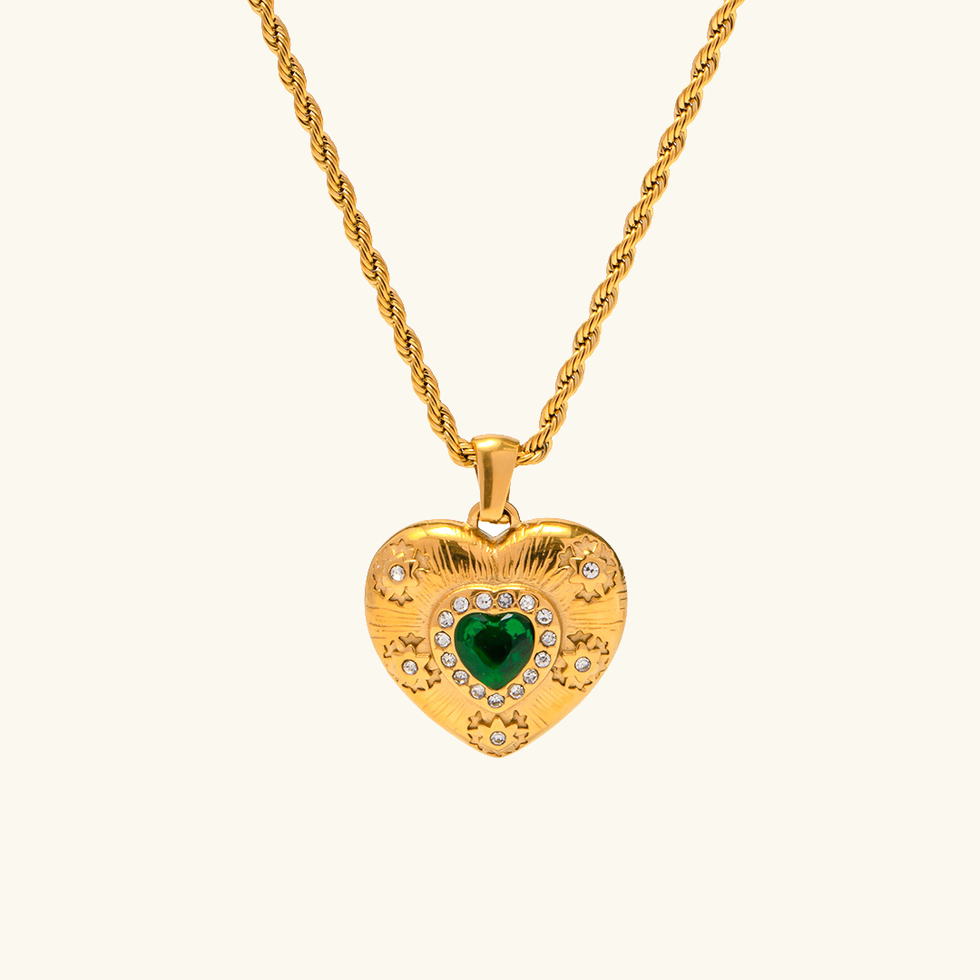 Collar de Corazón Oro Caelus