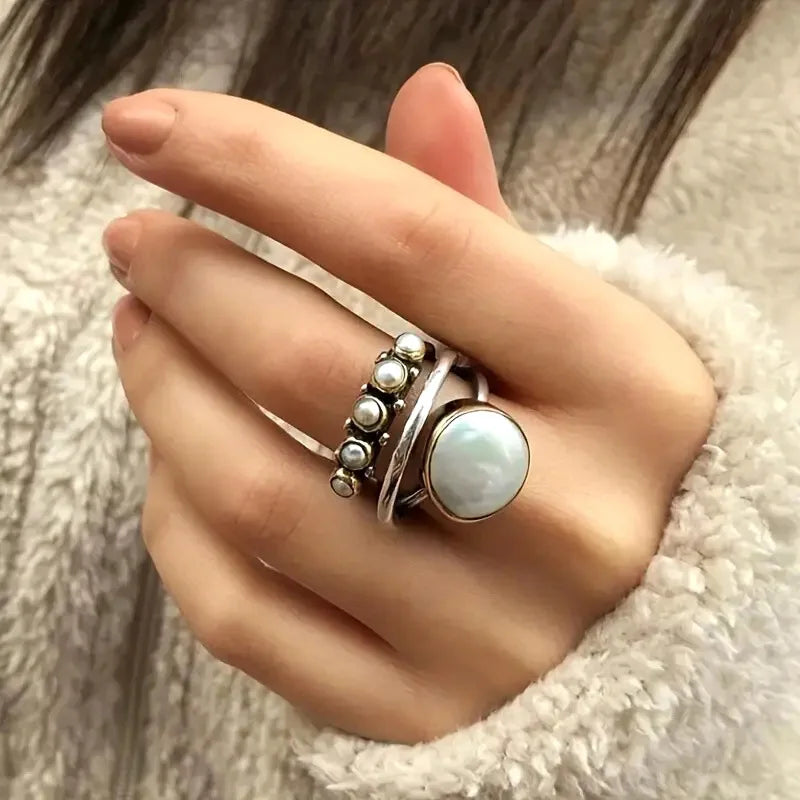 Anillos de Perla Stacking