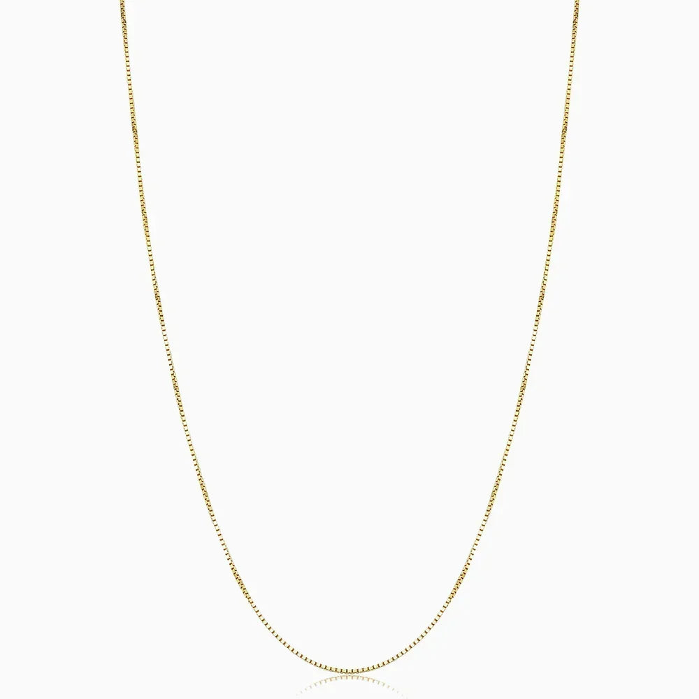 Bodega Box Necklace | White Gold
