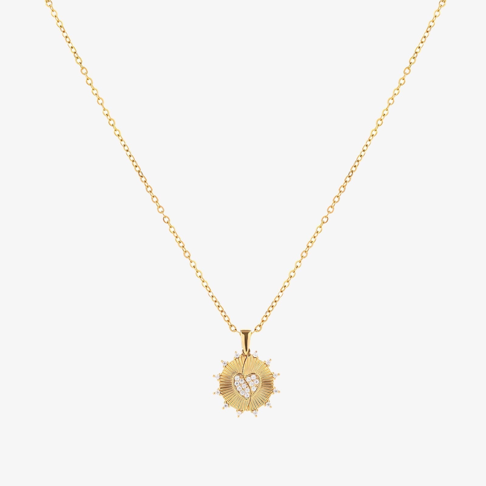 Sunray Love Necklace | Gold