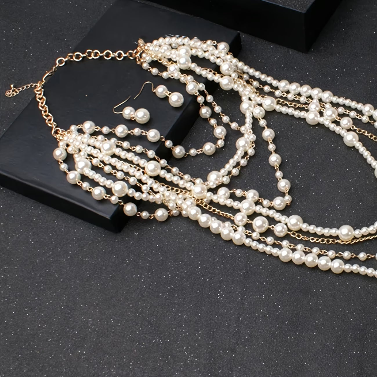 Set en Capas Llamativo de Perla Boho Multi