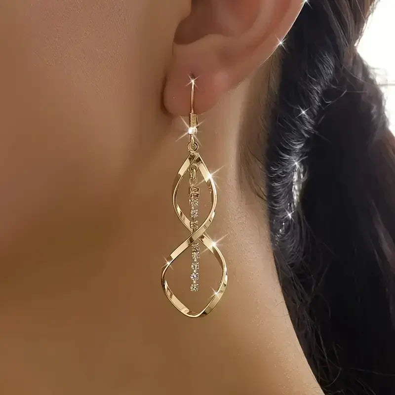 Sunbeam Spiral Earrings - Gold