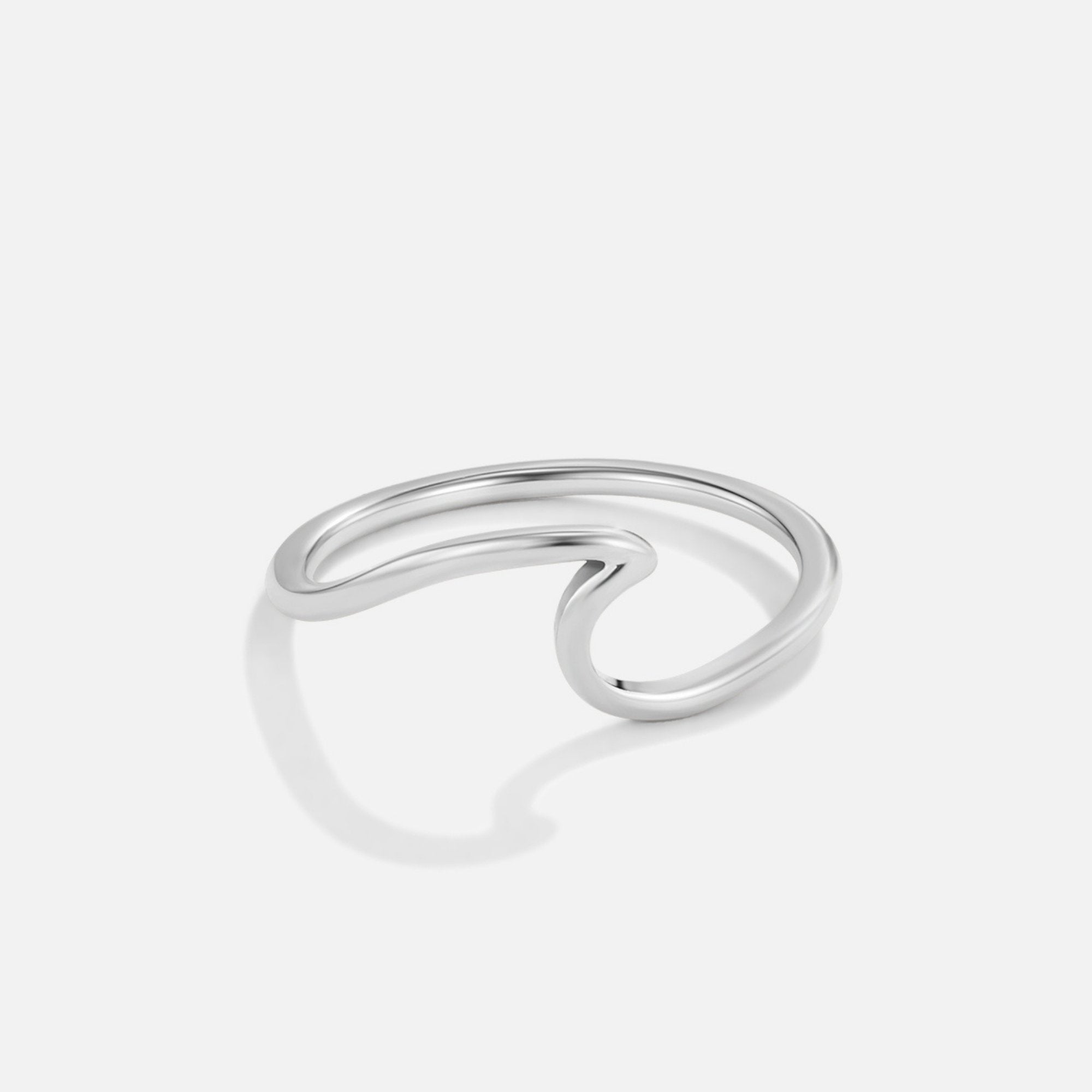Anillo Minimalista Abierto Plata