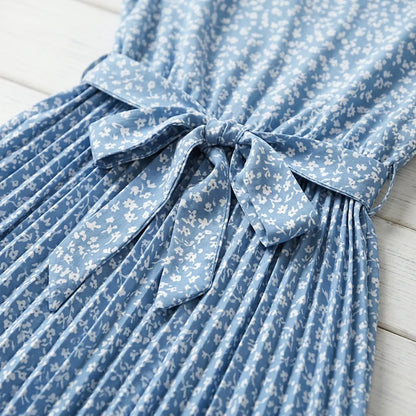 Vestido Midi Estampado Gola em O - Betriz
