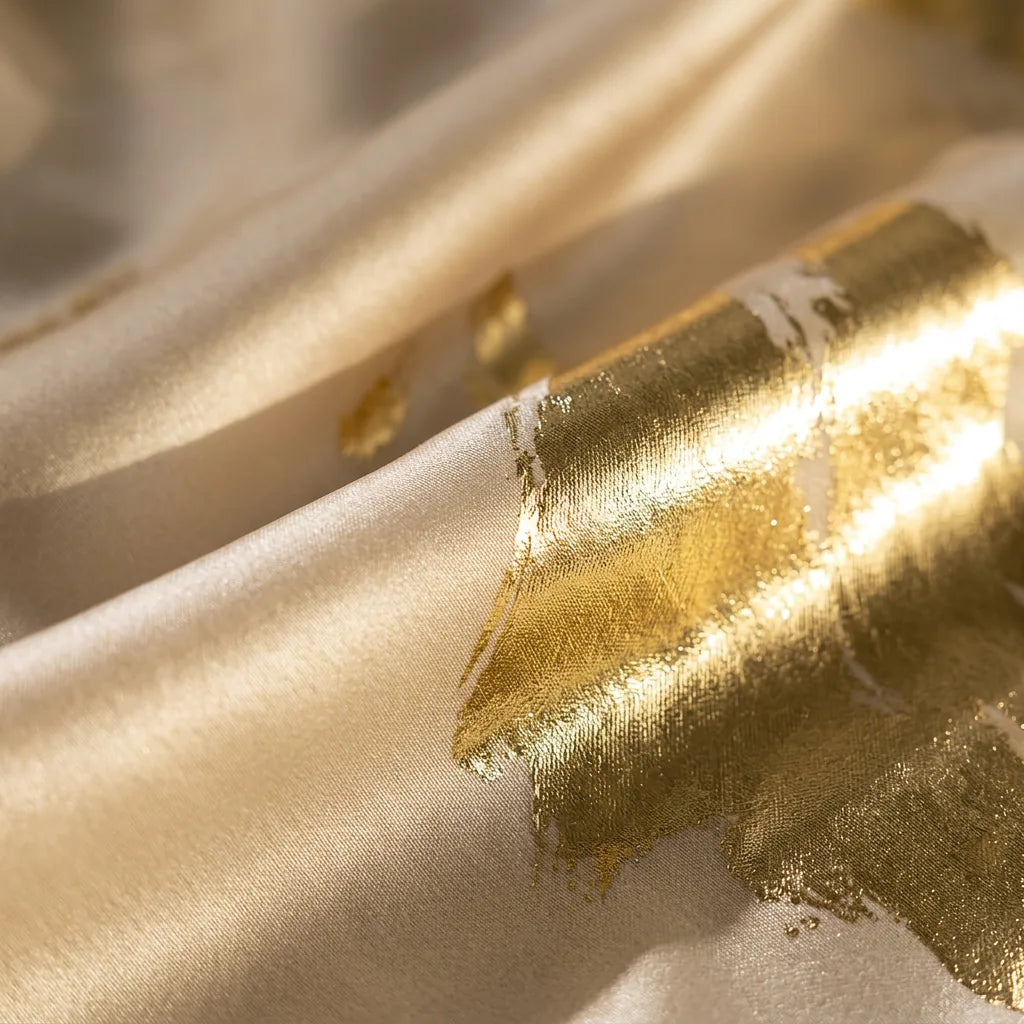 Metallic Gold V-Neck Slip Maxi Dress