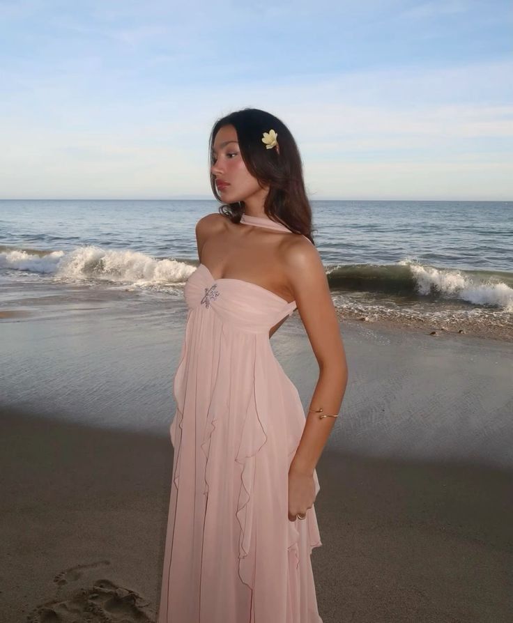 Strapless Ruffle Tiered Maxi Dress