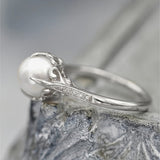 Anillo de Perla de Cristal Delicate