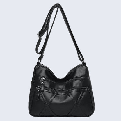 Genuine Leather Crossbody Bag - Madrid