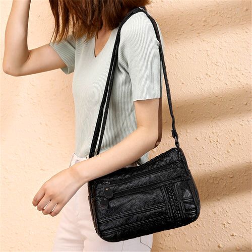 Women's Leather Handbag - Mirely