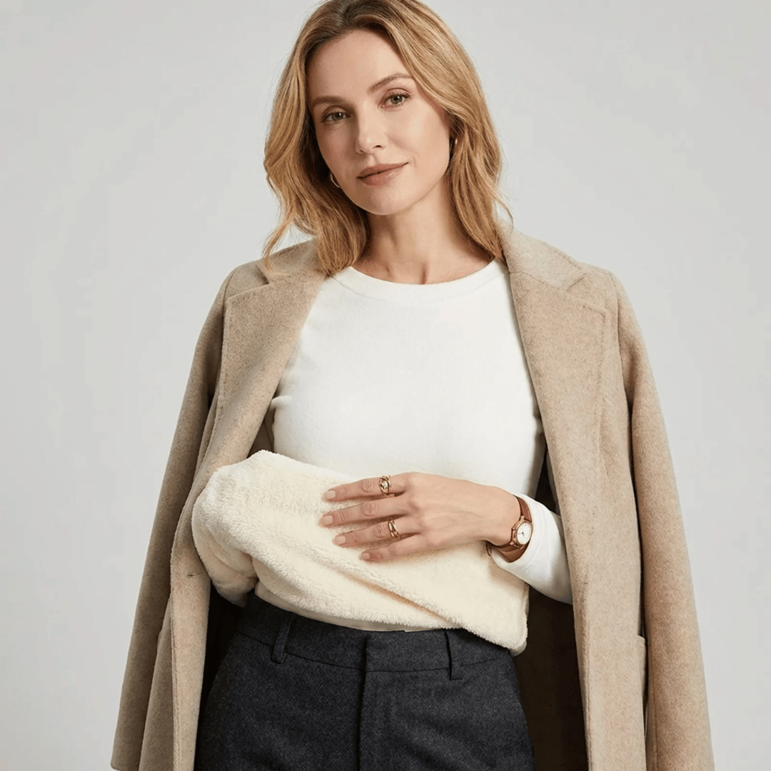 Plush Fleece Round Neck Long Sleeve Top