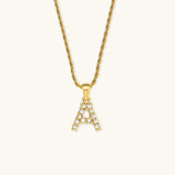 Collar con Letra con Inicial Maeve Diamond