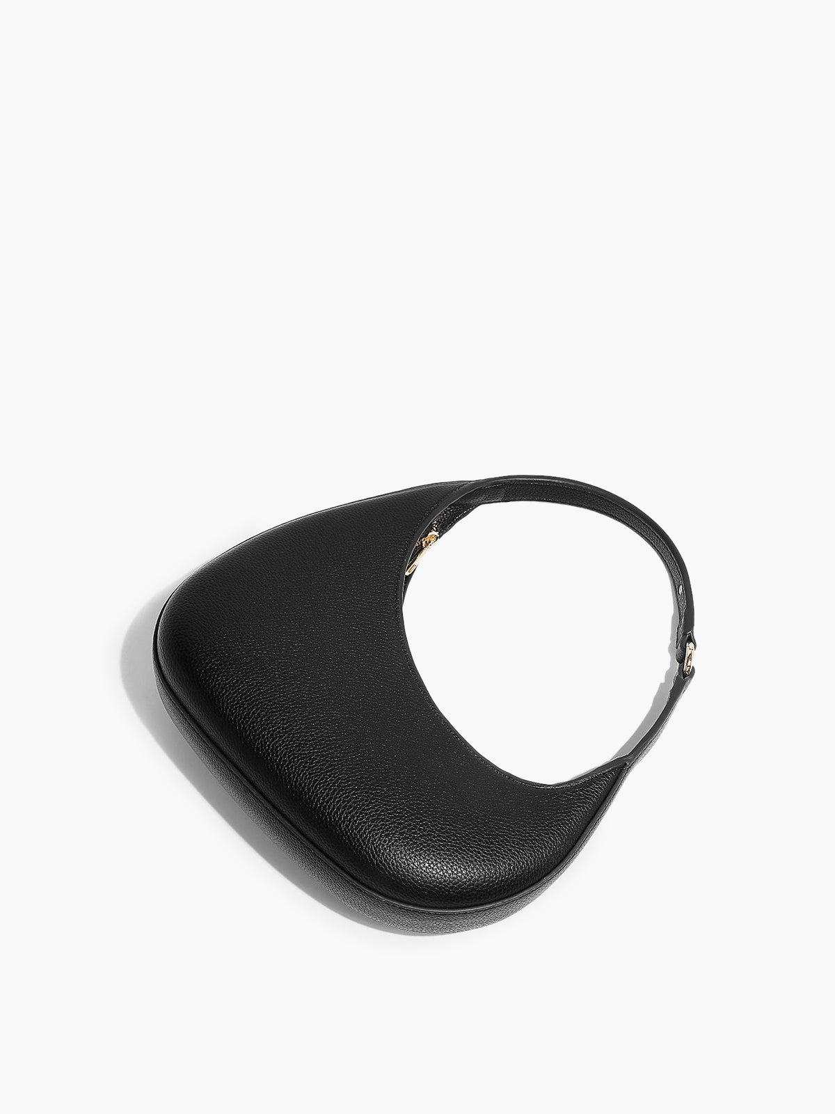 Versatile Half-Moon Leather Bag