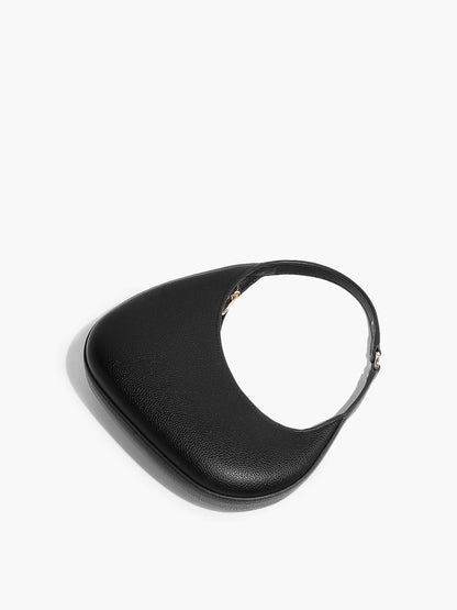 Versatile Half-Moon Leather Bag