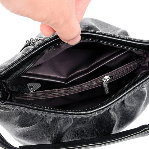 Compact Leather Bag - Gabriele