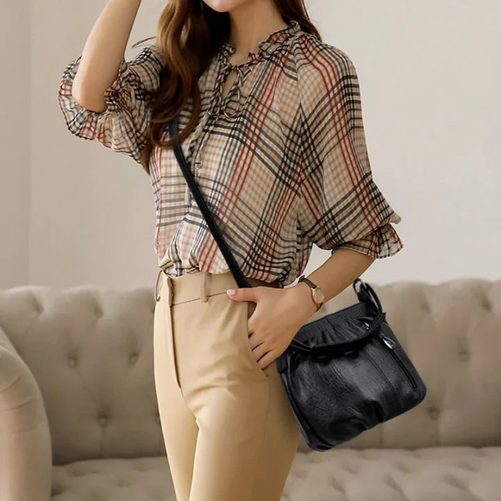 Compact Leather Bag - Gabriele
