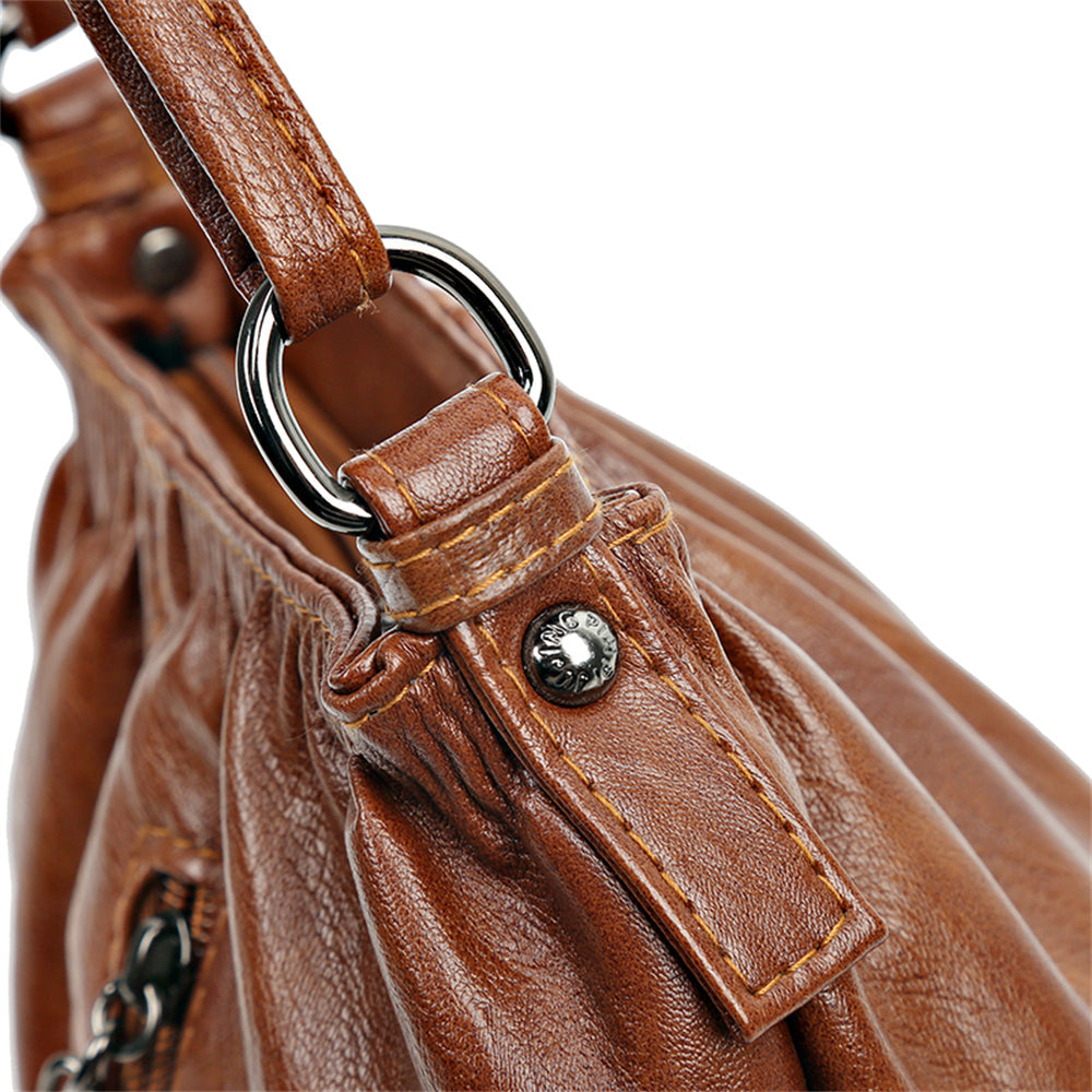 Compact Leather Bag - Gabriele
