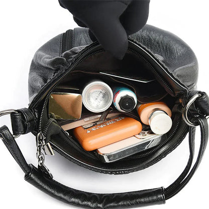 Compact Leather Bag - Gabriele
