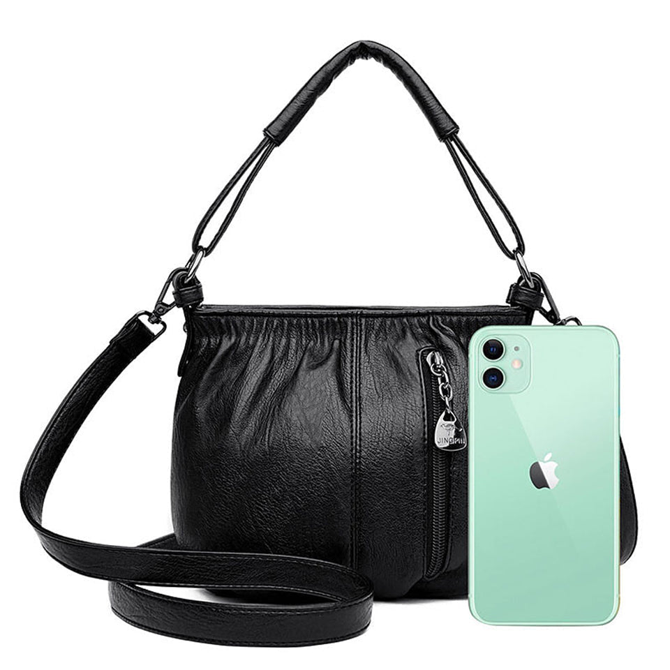 Compact Leather Bag - Gabriele