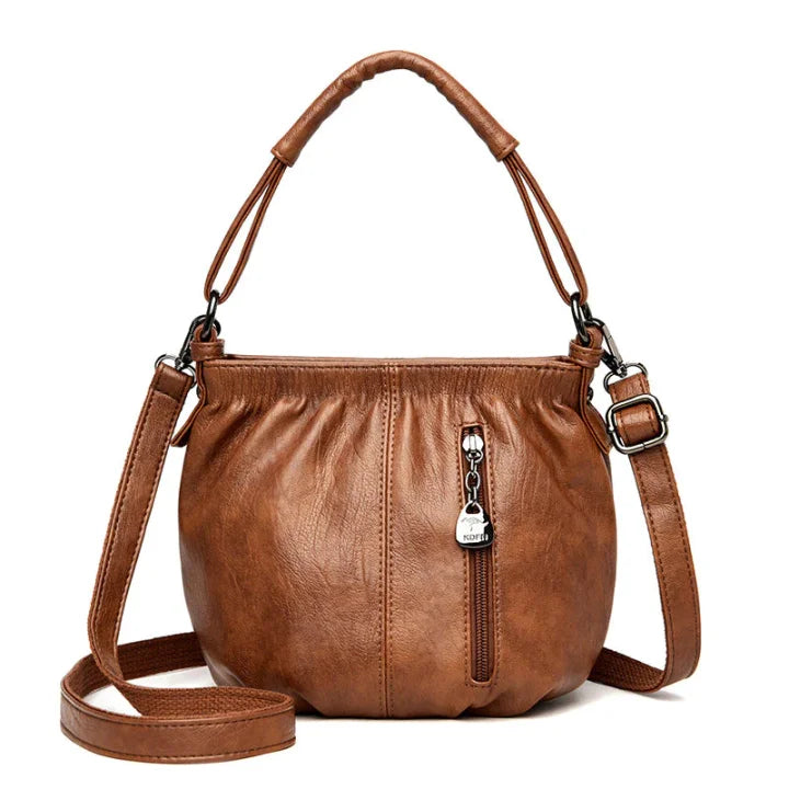 Compact Leather Bag - Gabriele