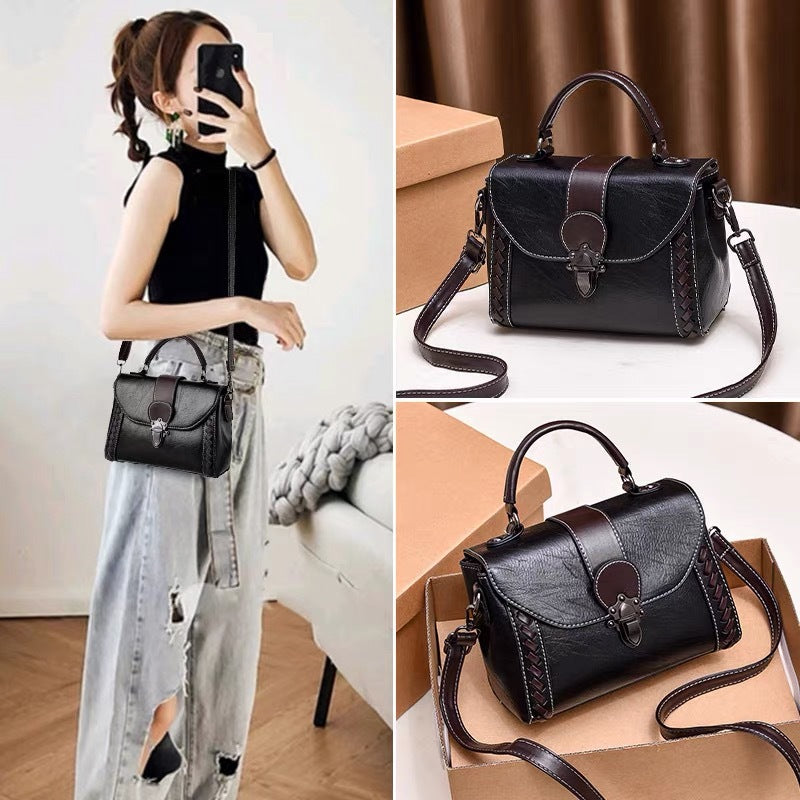 Women's Leather Crossbody Bag - Anne