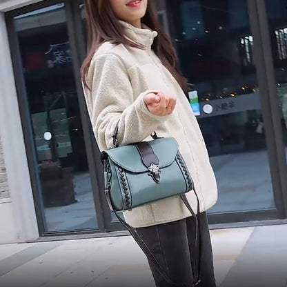 Women's Leather Crossbody Bag - Anne