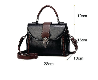 Women's Leather Crossbody Bag - Anne