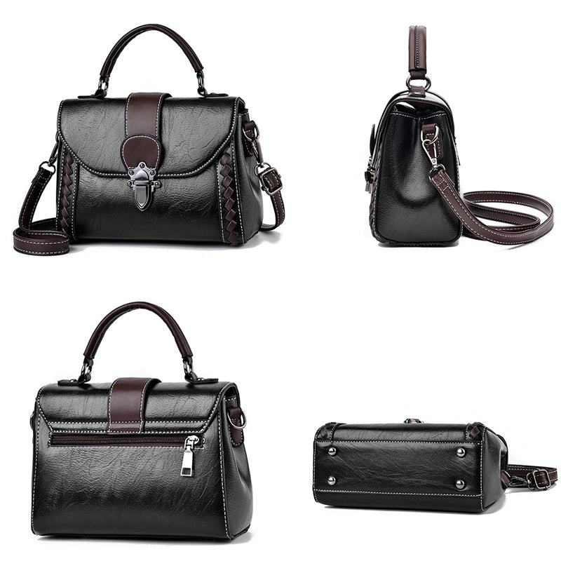 Women's Leather Crossbody Bag - Anne