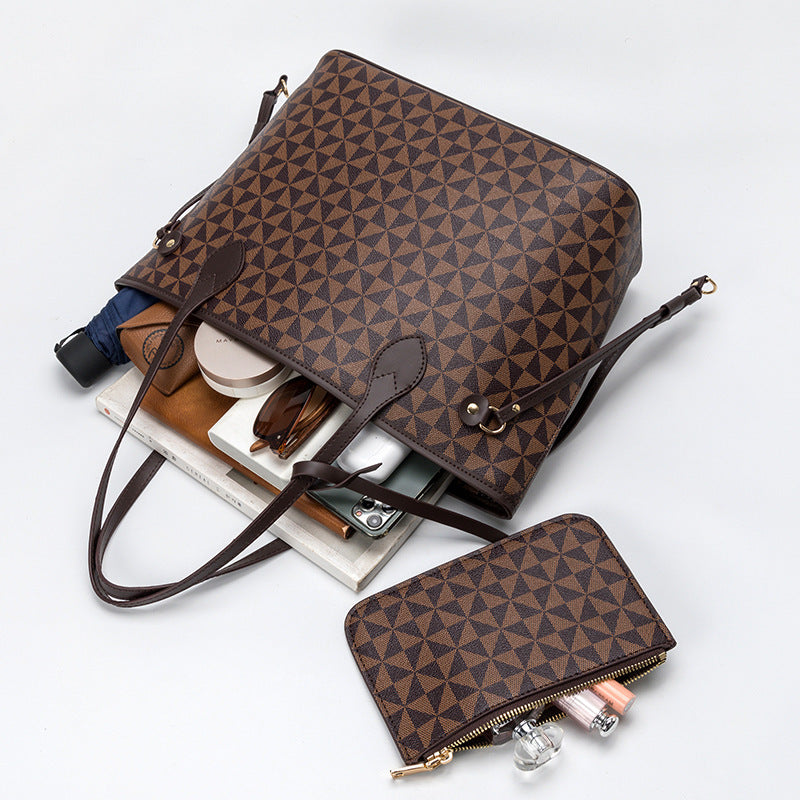 Women's Leather Handbag - Iasmym (Handbag + Wallet)