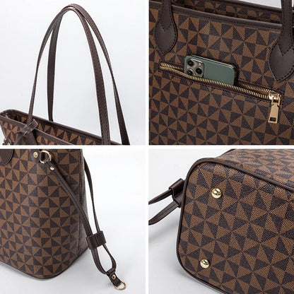 Women's Leather Handbag - Iasmym (Handbag + Wallet)