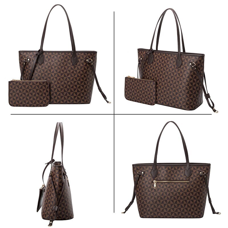 Women's Leather Handbag - Iasmym (Handbag + Wallet)