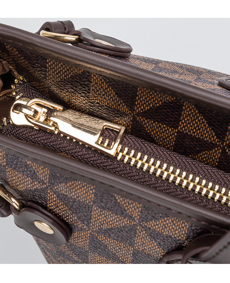 Women's Leather Handbag - Iasmym (Handbag + Wallet)