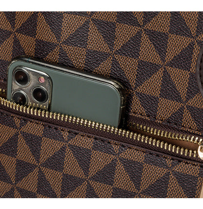 Women's Leather Handbag - Iasmym (Handbag + Wallet)
