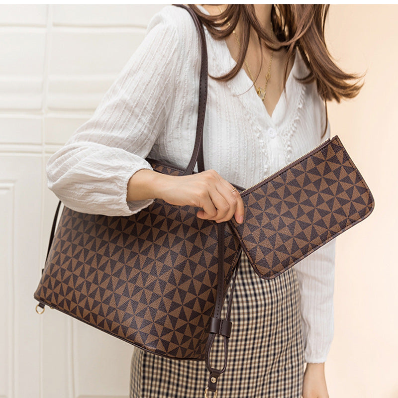 Women's Leather Handbag - Iasmym (Handbag + Wallet)