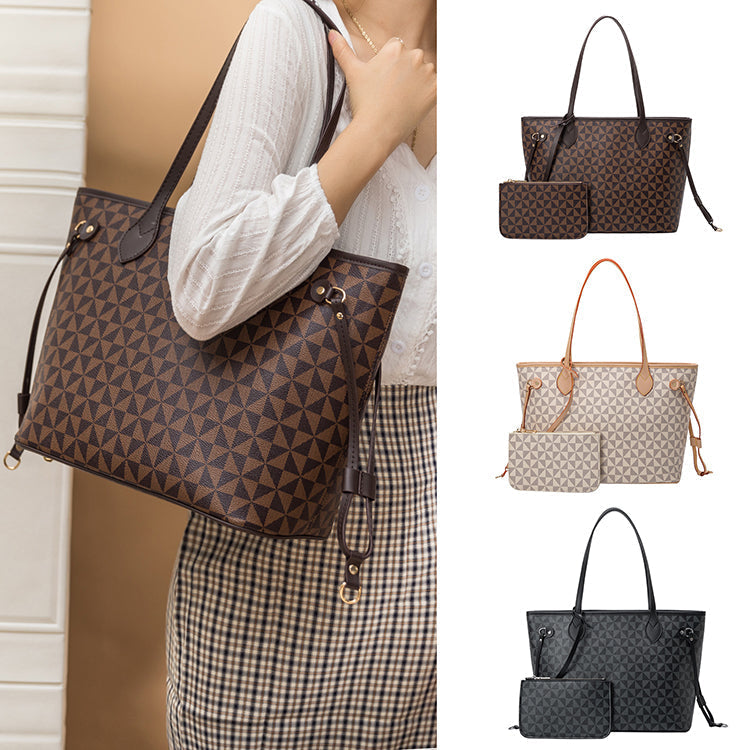 Women's Leather Handbag - Iasmym (Handbag + Wallet)