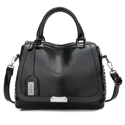 Women's Genuine Leather Handbag - Victorie