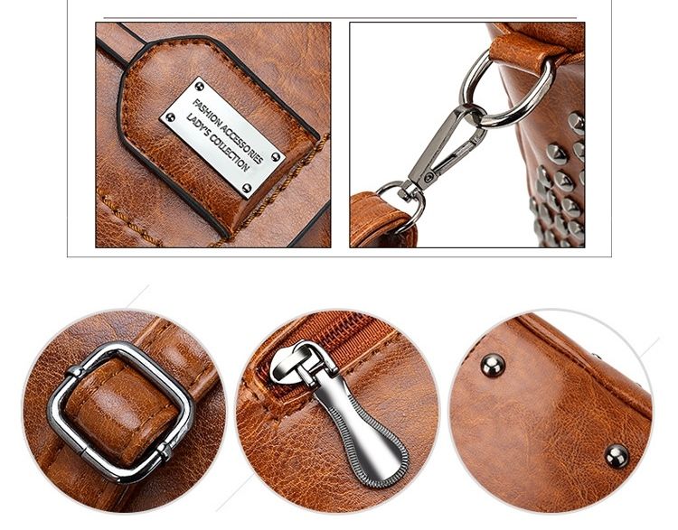 Women's Genuine Leather Handbag - Victorie