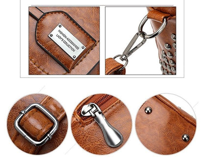 Women's Genuine Leather Handbag - Victorie