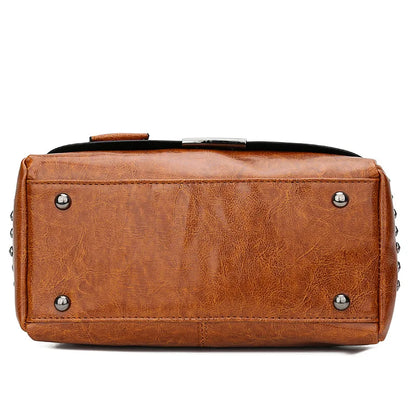 Women's Genuine Leather Handbag - Victorie