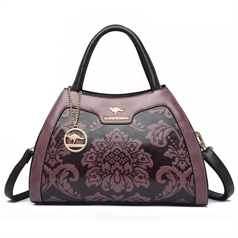 Luxury Women's Leather Handbag - Rebeca