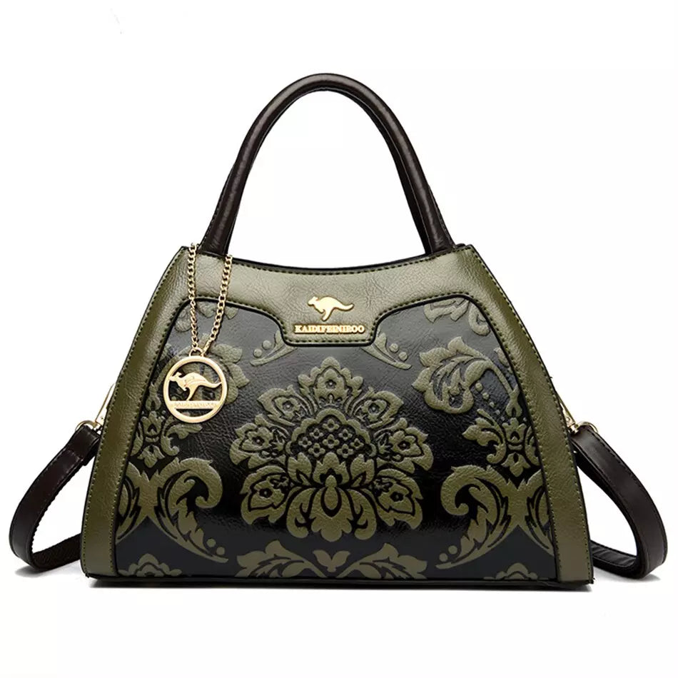 Luxury Women's Leather Handbag - Rebeca