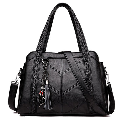 Women's Leather Handbag - Paris