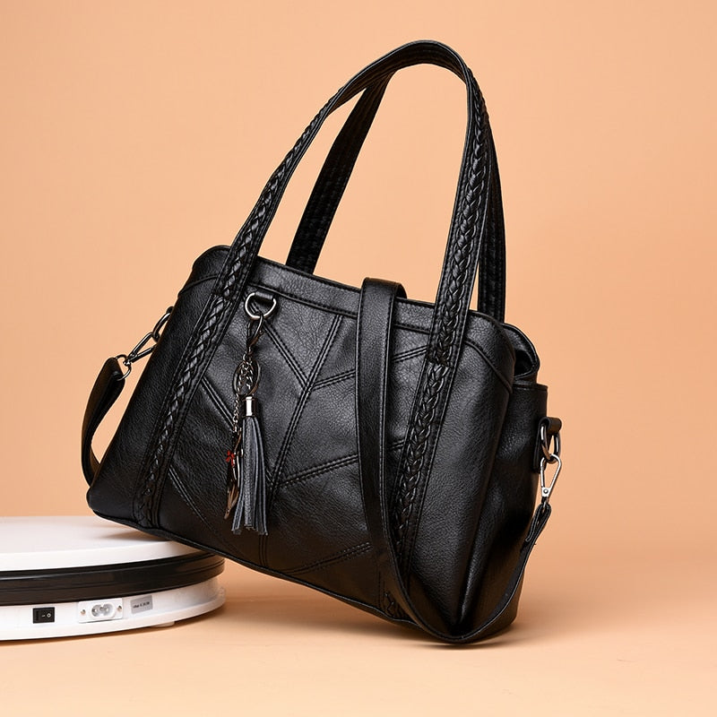 Women's Leather Handbag - Paris