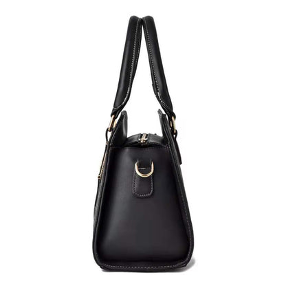 Women's Leather Handbag - Duo Elegance