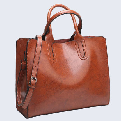 Women's Leather Handbag - Bela